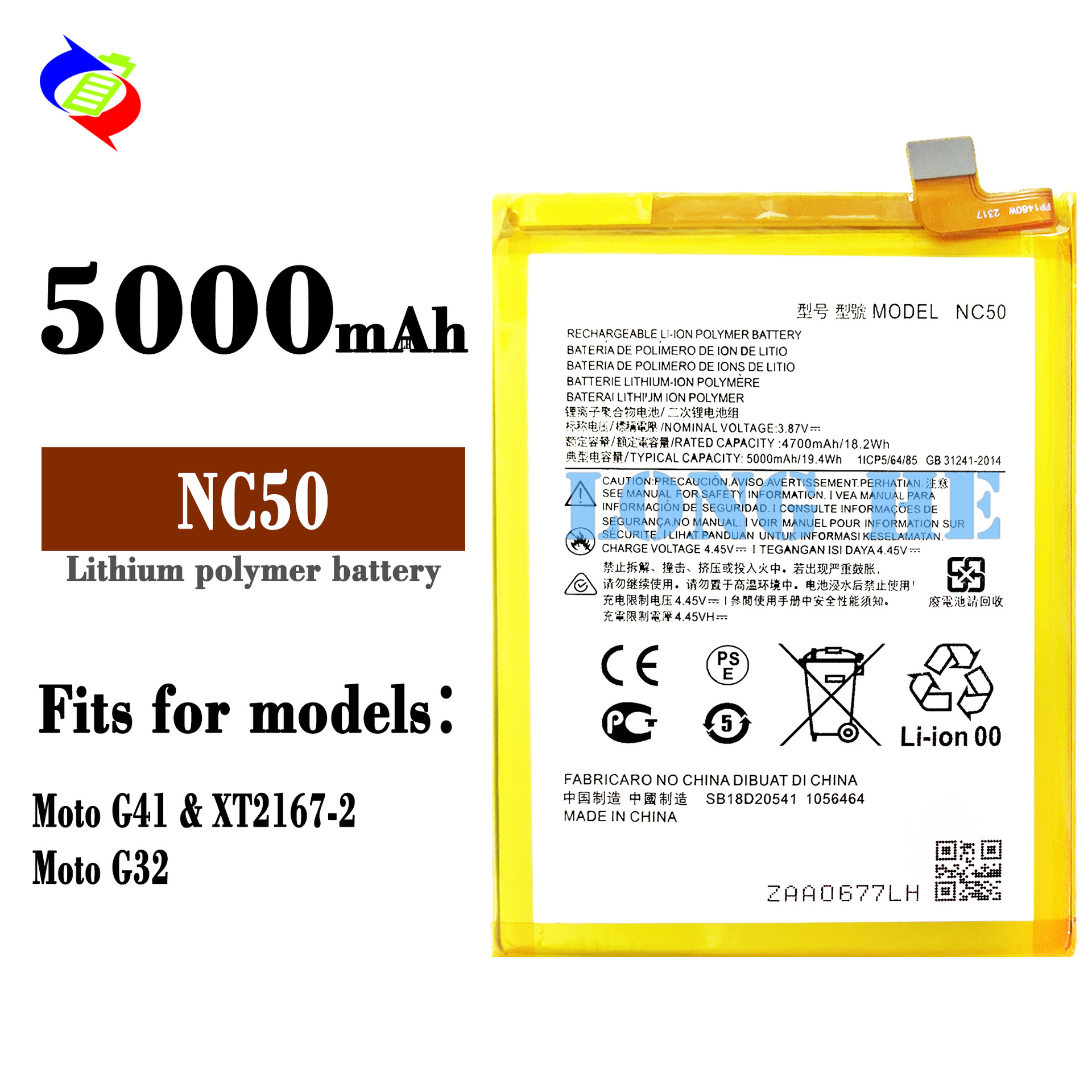 Suitable for Motorola Moto G41/G32 Phone Battery NC50 High Capacity Battery Board