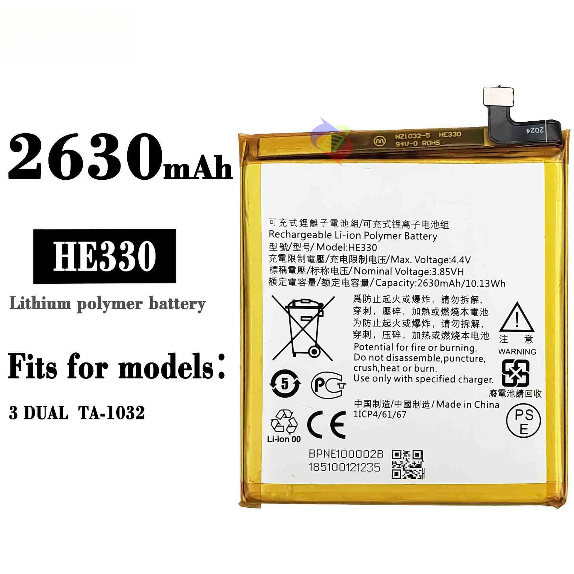 Suitable for Nokia 3 Original TA-1020/1028/1032/1038 HE330 Mobile Phone Battery