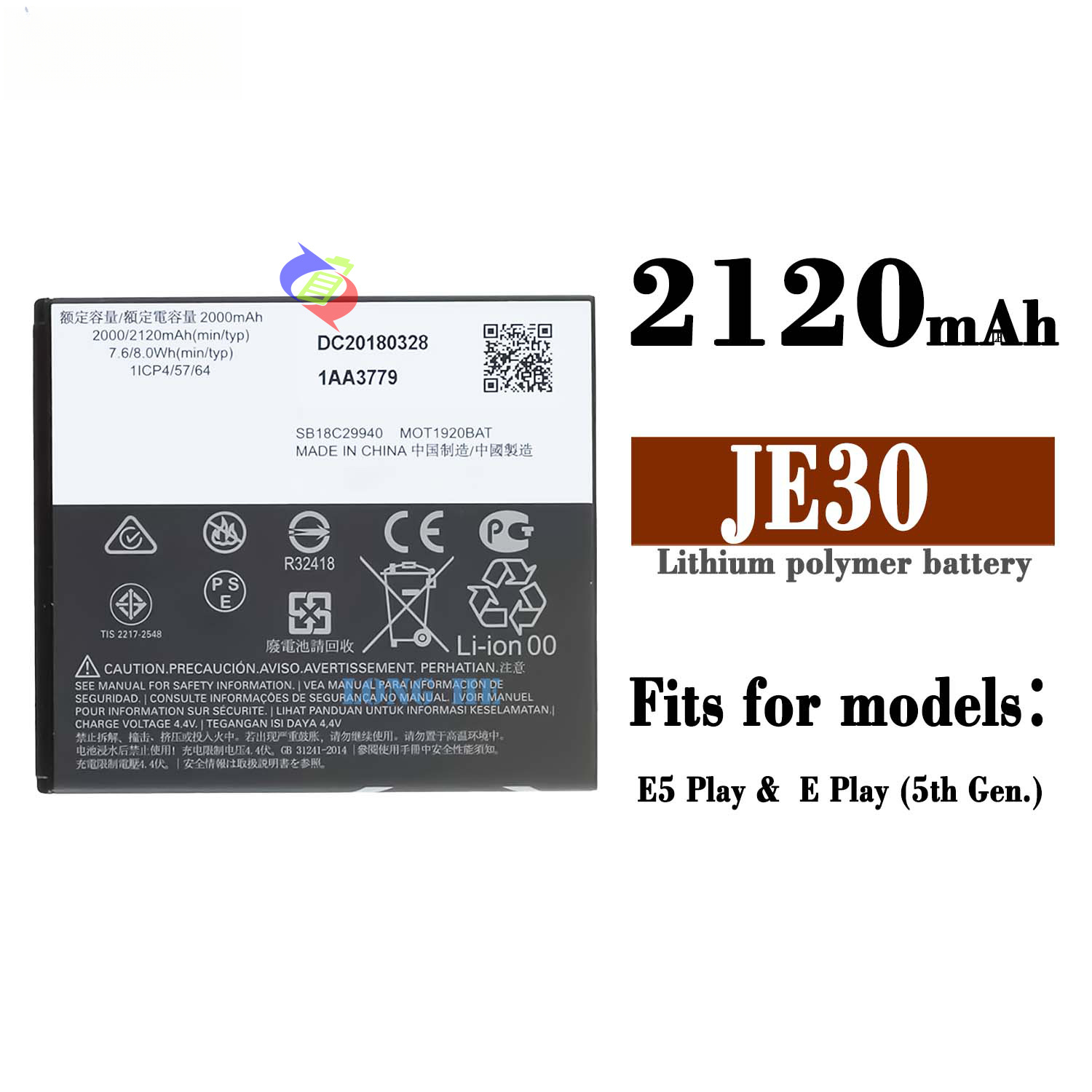 Suitable for Motorola E5 Play/E Play Brand New External Mobile Phone Rechargeable Battery JE30