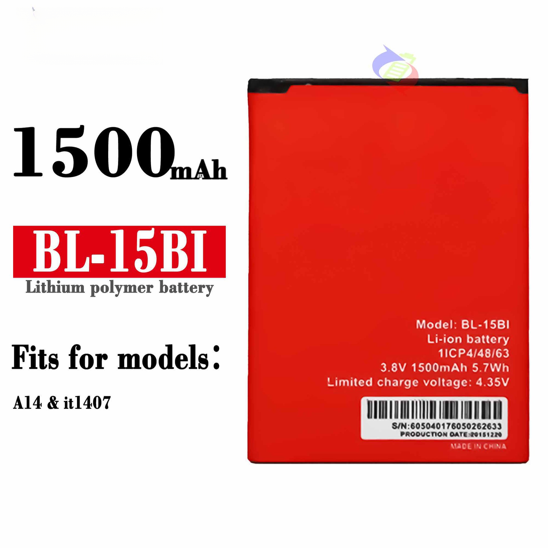 Suitable for Transsion A14/itl1407 Phone External Durable Fast Charging Battery BL-15BI