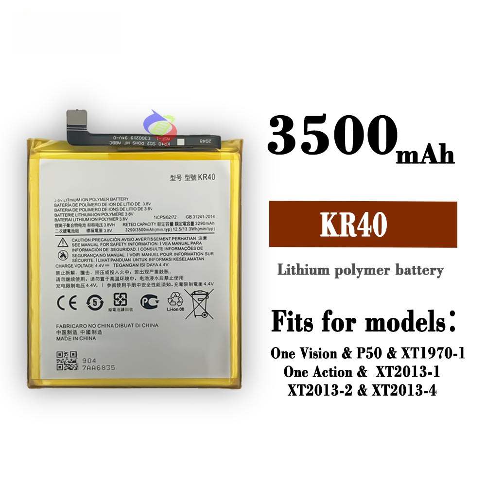 Suitable for Motorola One Vision/P50/One Action phone battery KR40