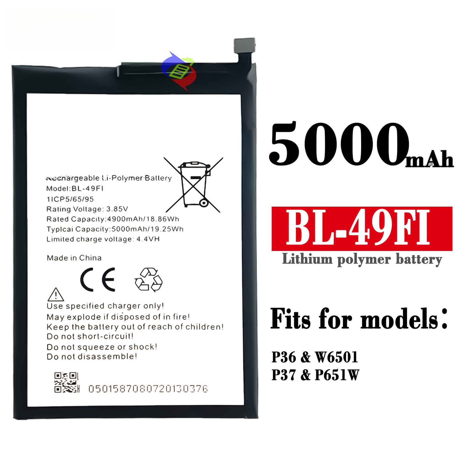 Suitable for Transsion Itel P36 P37 Phones BL-49Fi Brand New Large Capacity Built-in Battery Board