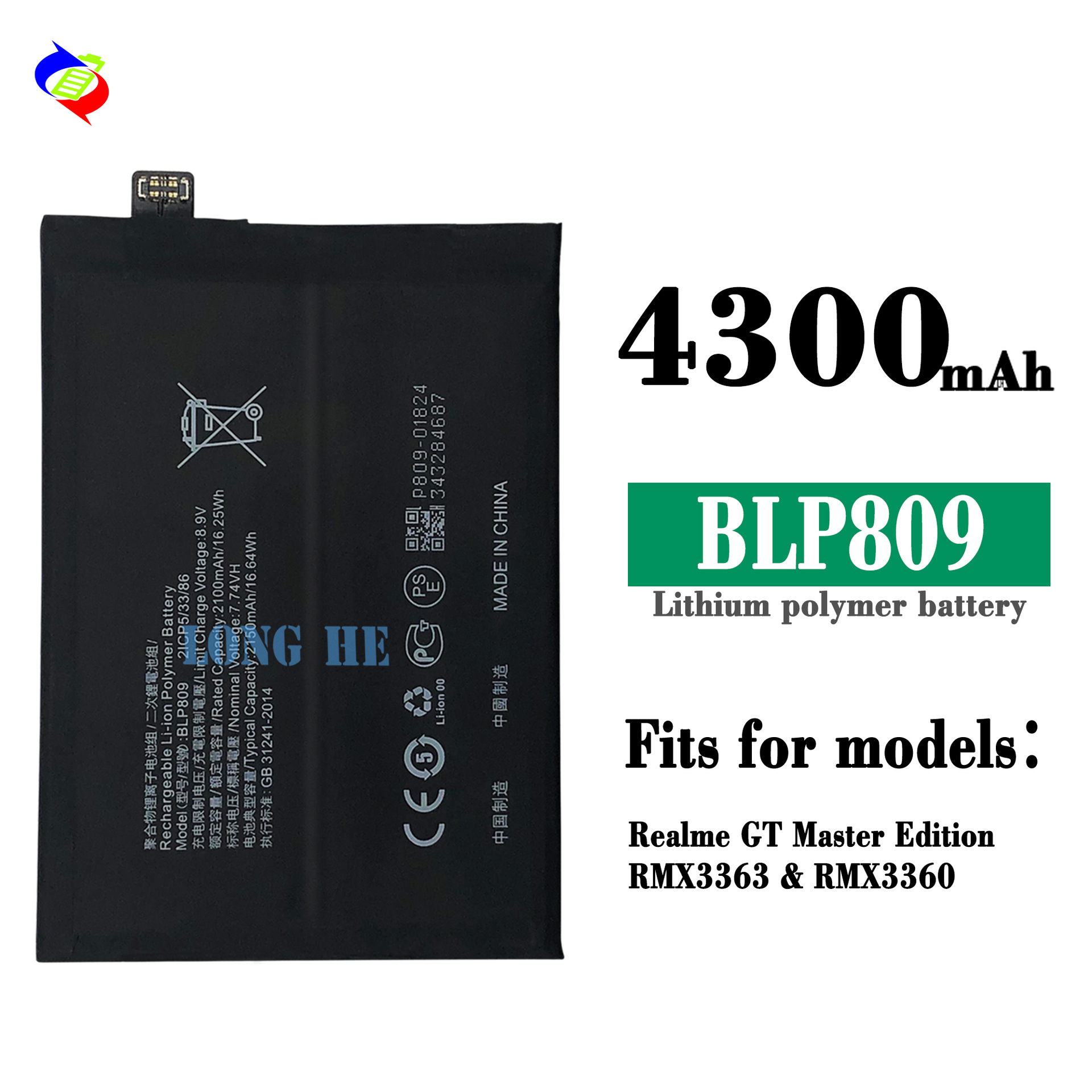 Suitable for OPPO Realme GT Master Edition Phone Battery BLP809 Brand New Capacity Battery