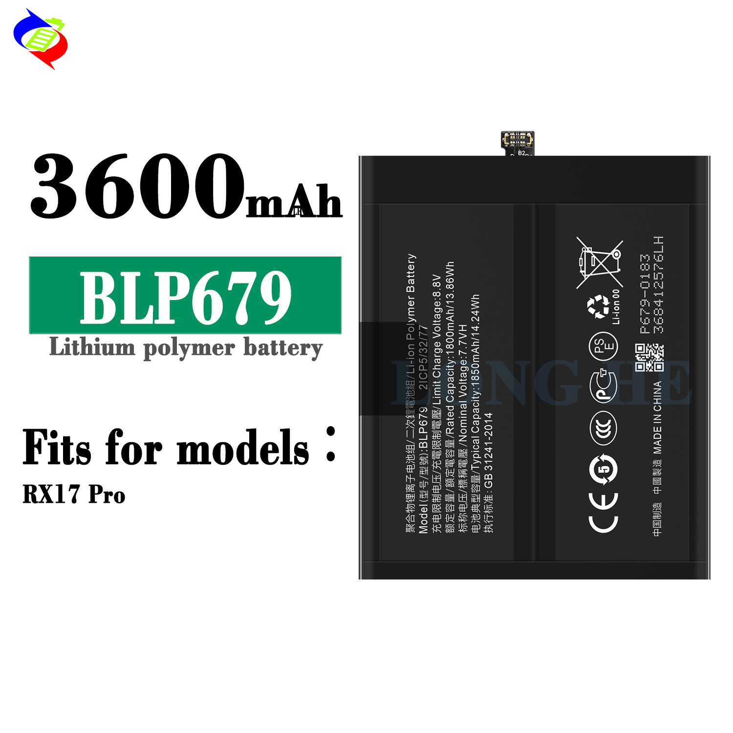 Suitable for OPPO RX17 Pro/DV12/R17 PRO Phone Battery BLP679 Large Capacity In Stock