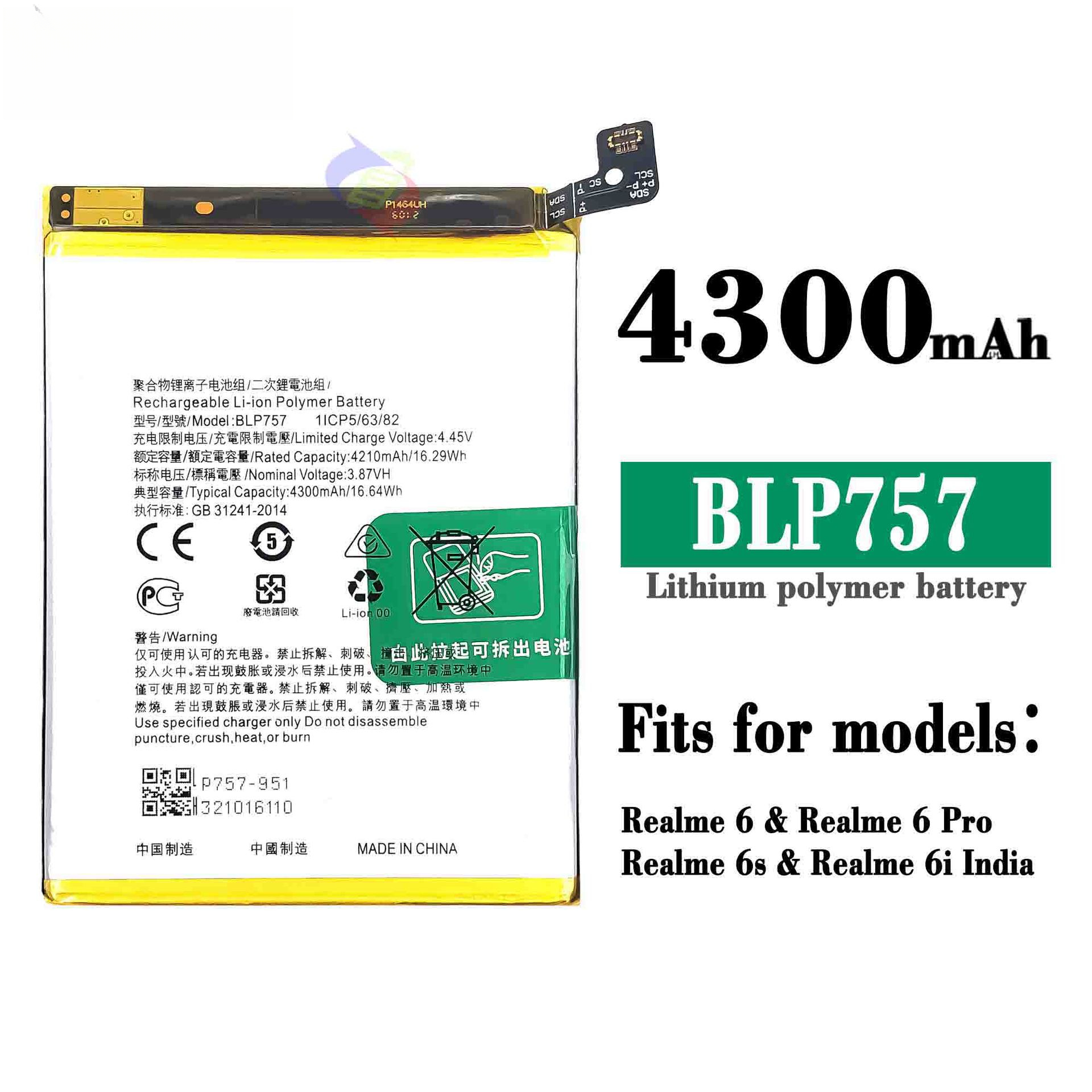 Suitable for OPPO Phone Battery Realme6/Shi Indian Version/Shi Pro/Shis Built-in Circuit Board BLP757