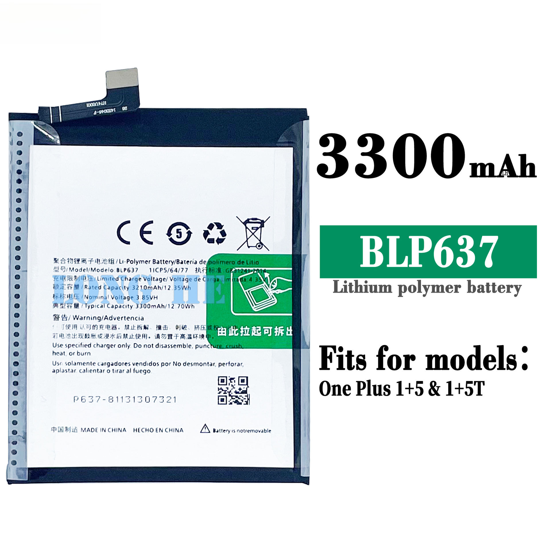 Suitable for OPPO OnePlus 5/OnePlus 5T Phone Battery BLP637 Brand New Durable