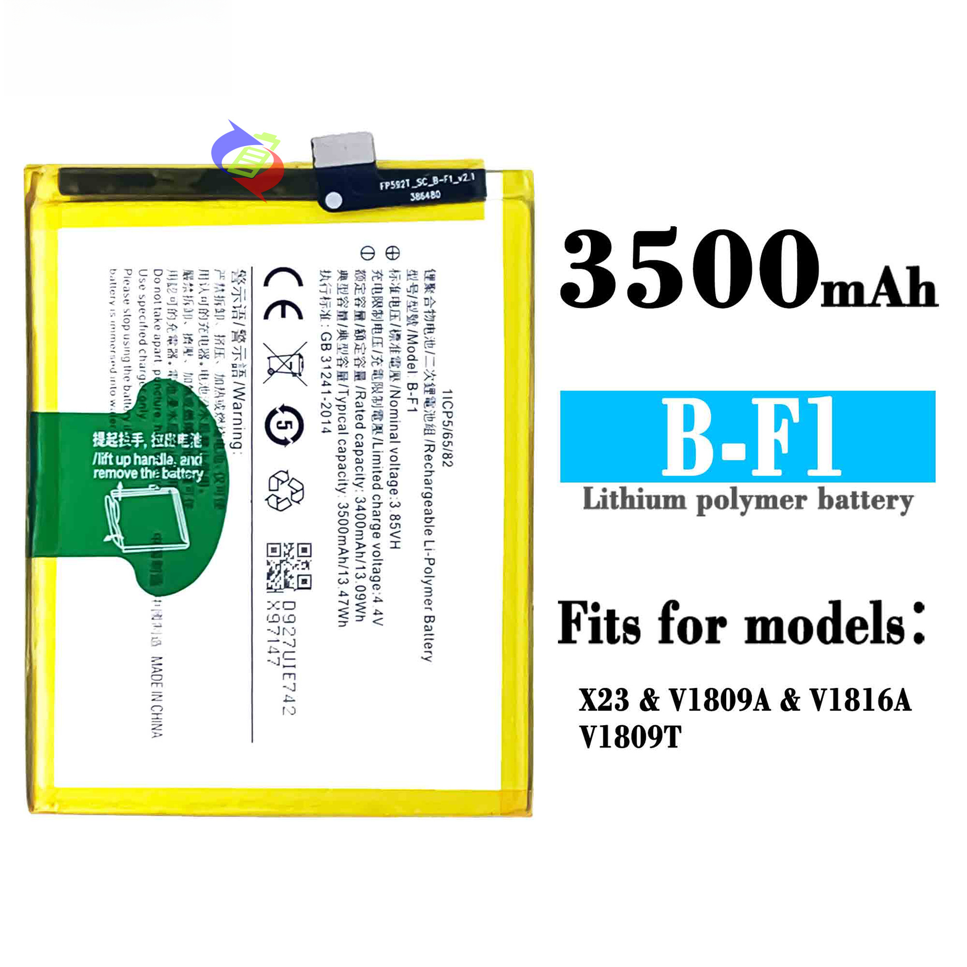 Suitable for Vivo X23 Phantom Edition Battery B-F1 Electric Board High Capacity V1809A