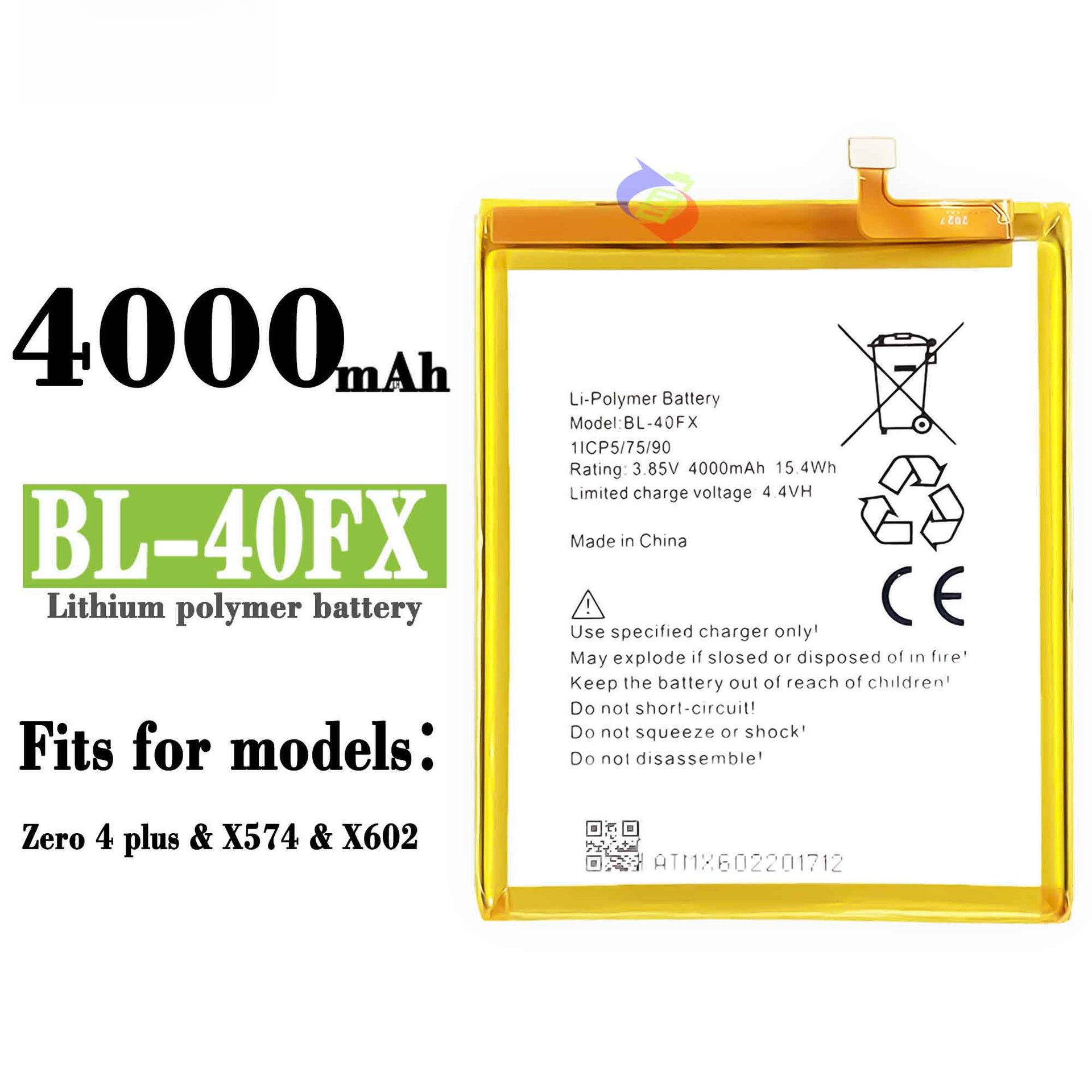 Suitable for Transsion Infinix X574/X602 Phone Battery BL-40FX Built-in Circuit Board