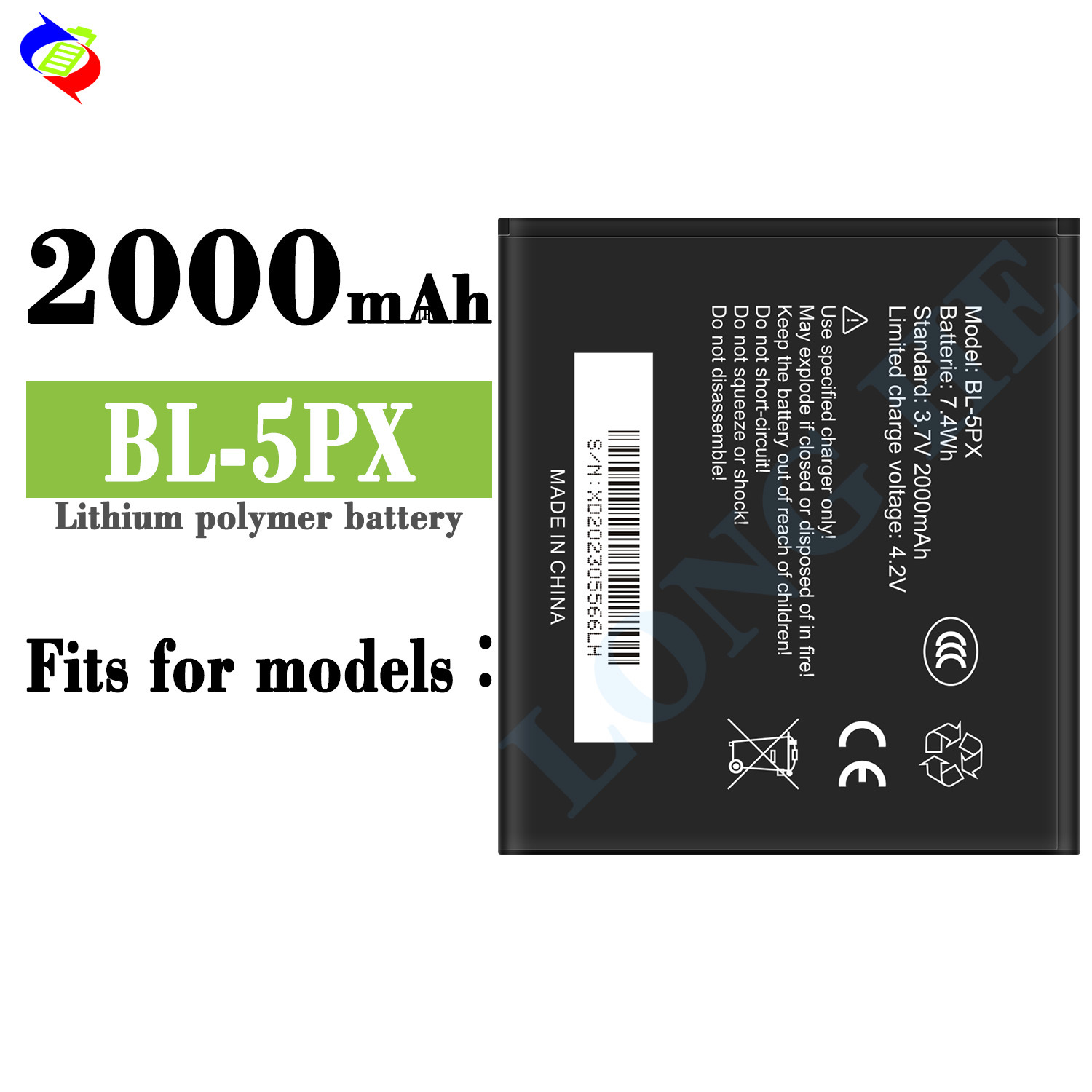 Suitable for Infinix BL-5PX Long Battery Life Durable Phone Battery 2000mAh