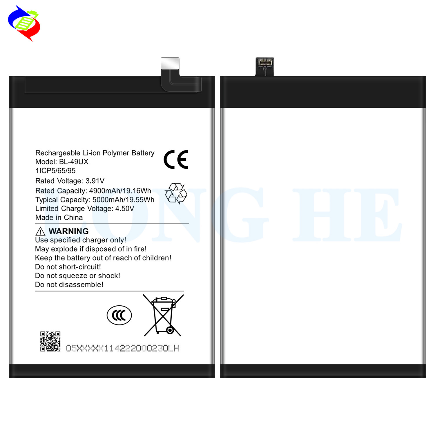 Suitable for Infinix Hot 50 Pro Plus Phone Battery BL-49UX Brand New 5000mAh