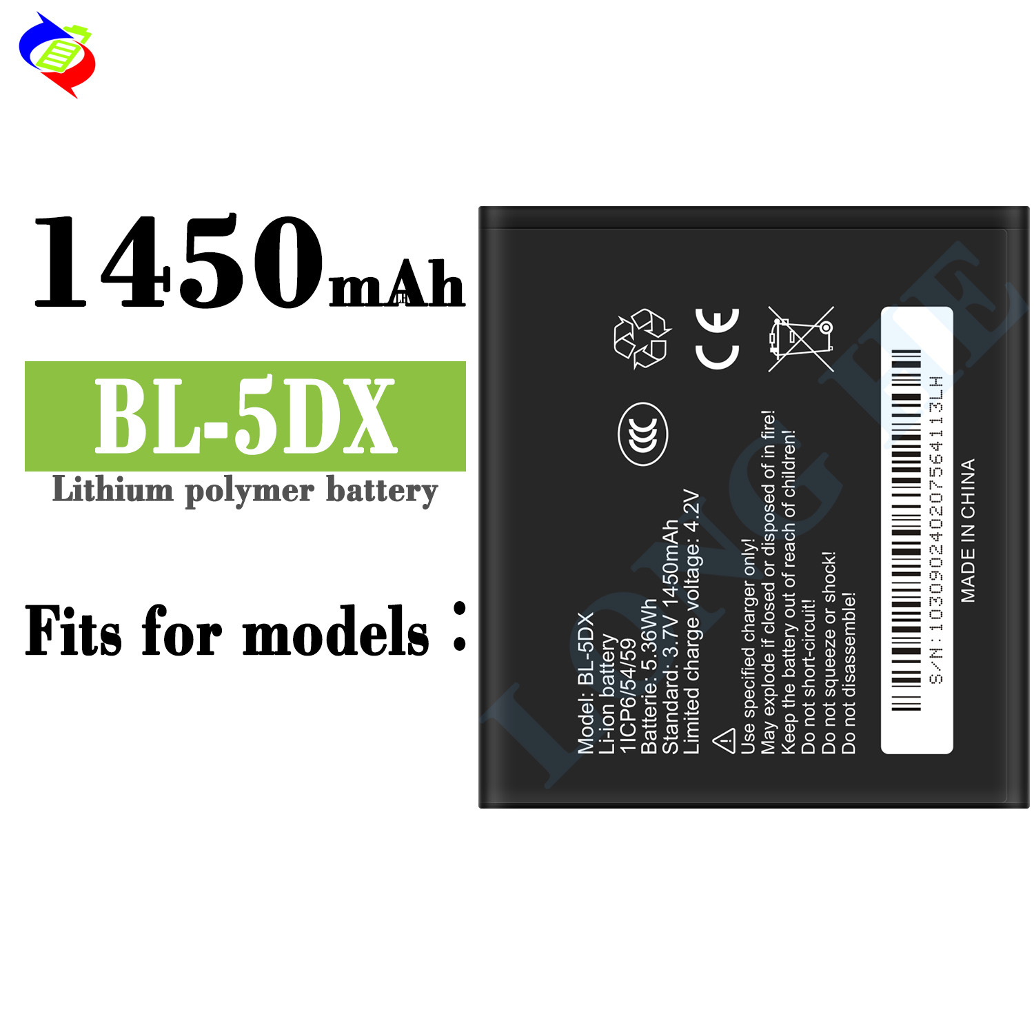 Applicable to Infinix Voice Transmission BL-5DX New Long Endurance Mobile Phone Battery 1450mah