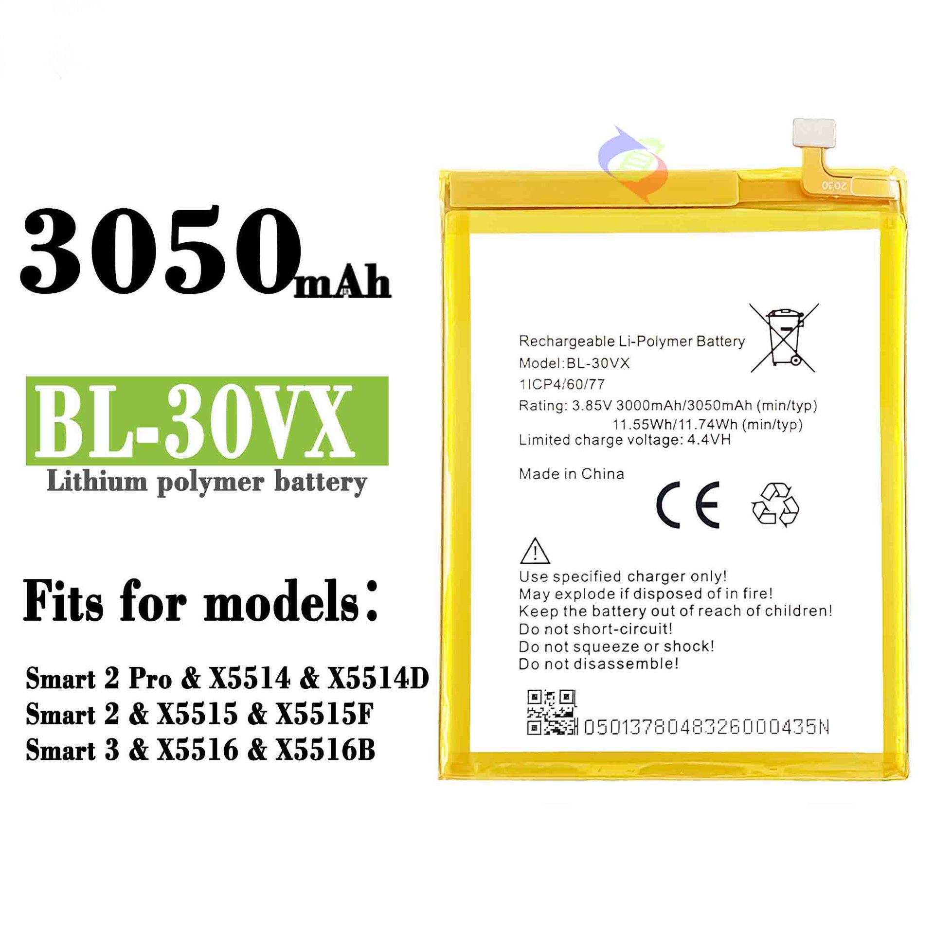 Suitable for Transsion X5514/Smart2Pro/3/X5515/X5516 Mobile Phone Battery Charger 30VX