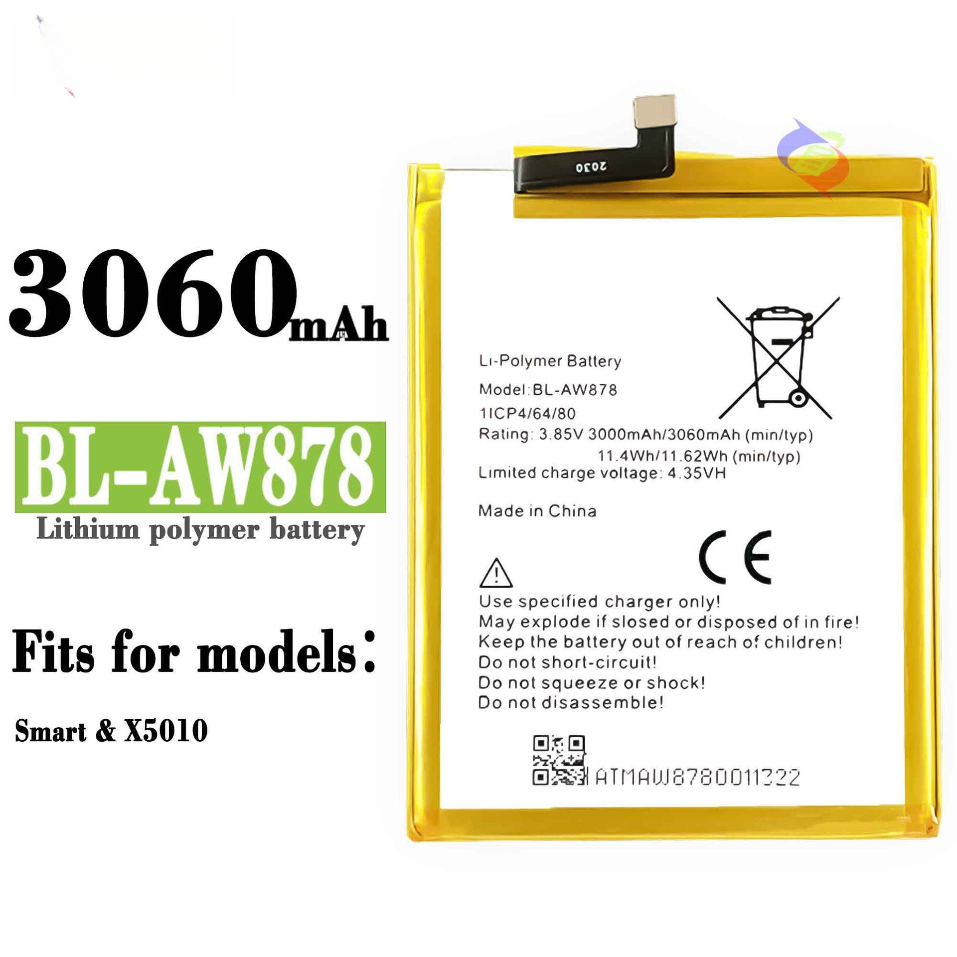 Suitable for Transsion Infinix X5010/Smart Phone Battery AW878 Built-in Circuit Board
