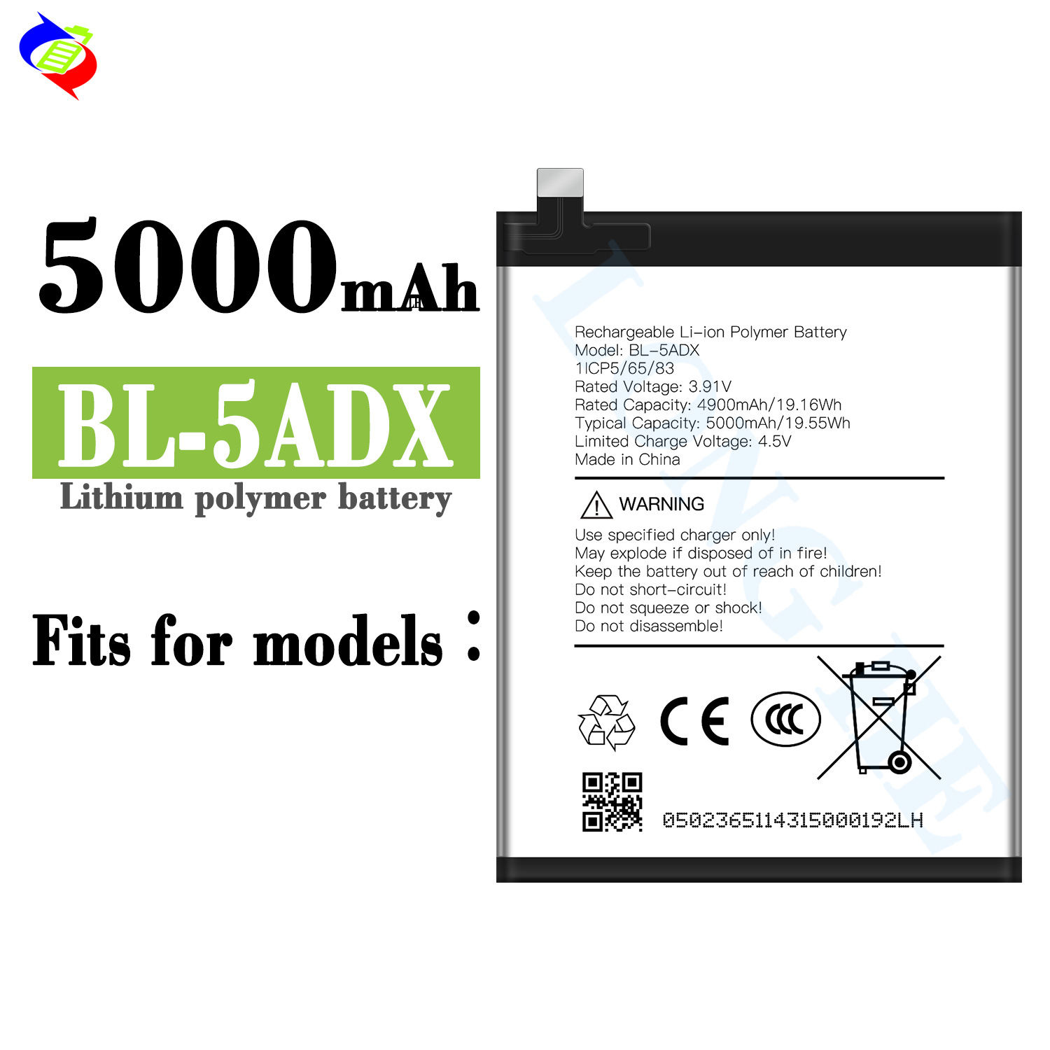 Suitable for Infinix BL-5ADX Large Capacity 5000mAh Brand New Phone Battery
