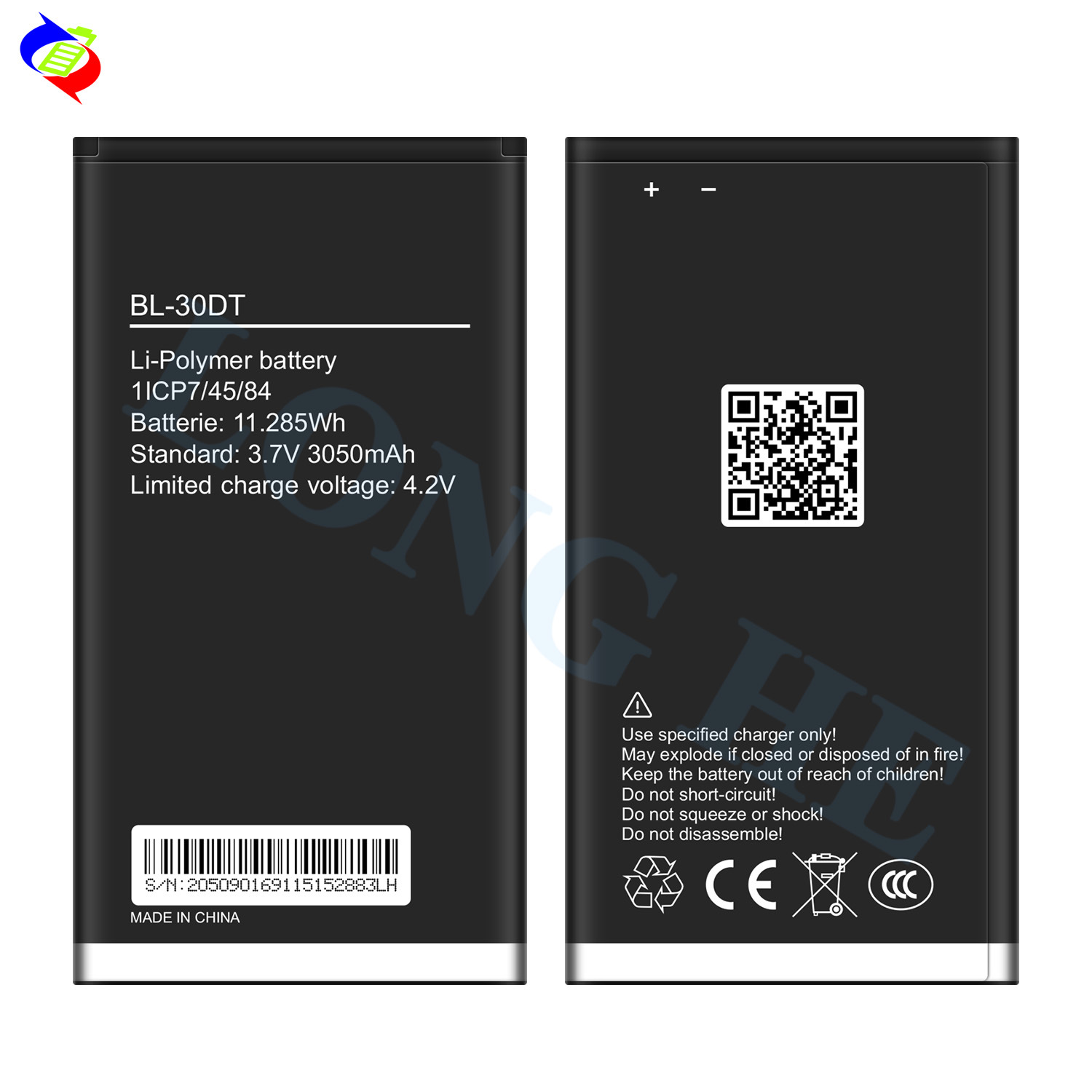 Suitable for Tecno TH83 Mobile Phone Battery BL-30DT Brand New 3050mAh
