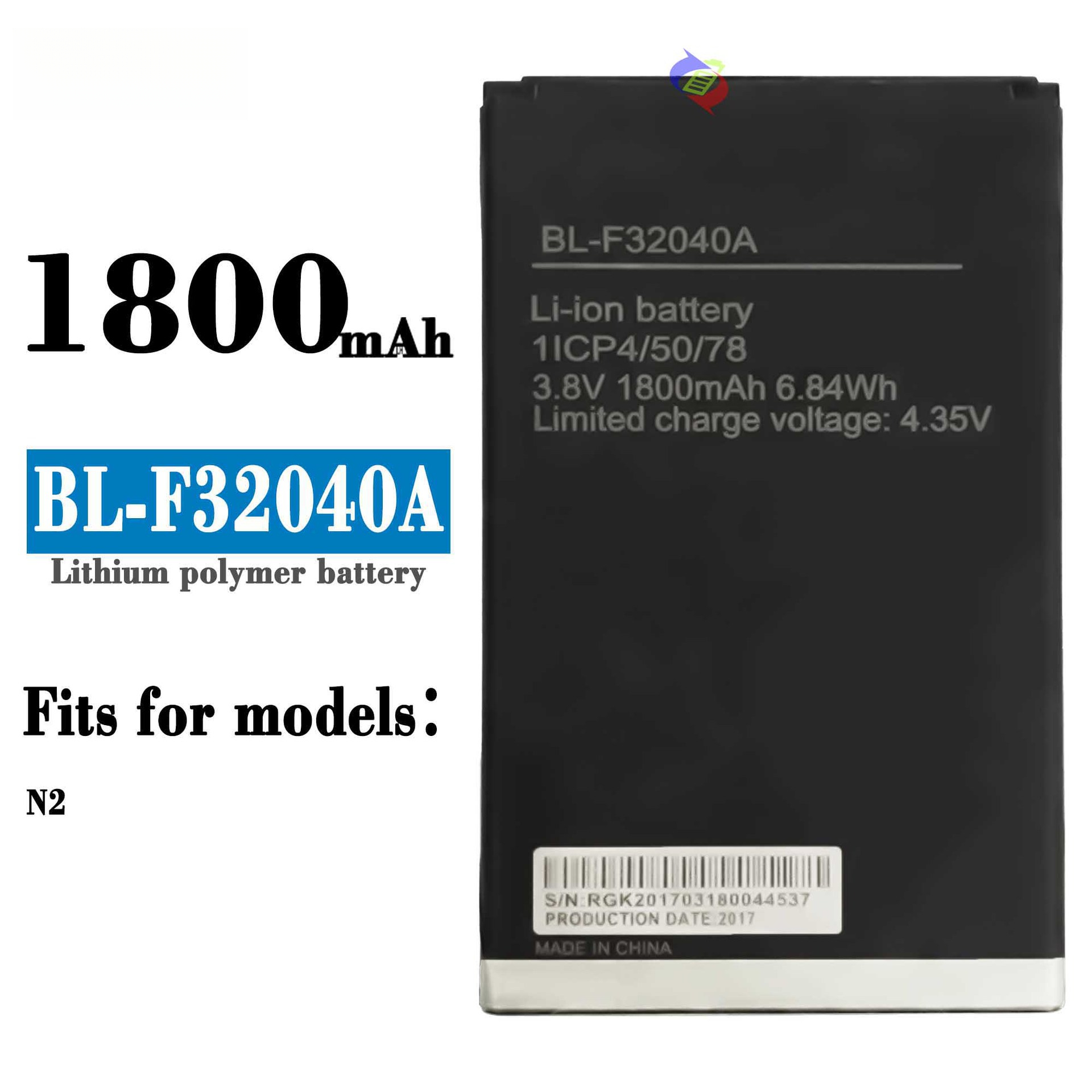 Suitable for Tecno N2 Phone Built-in Large Capacity BL-F32040A 1800mAh Battery