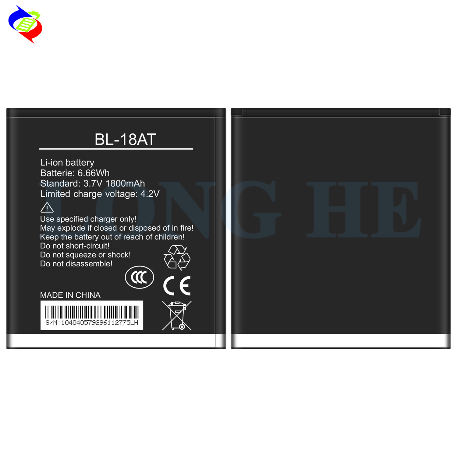 Suitable for Tecno BL-18AT Long Battery Life New Mobile Phone Rechargeable Battery M5/S5