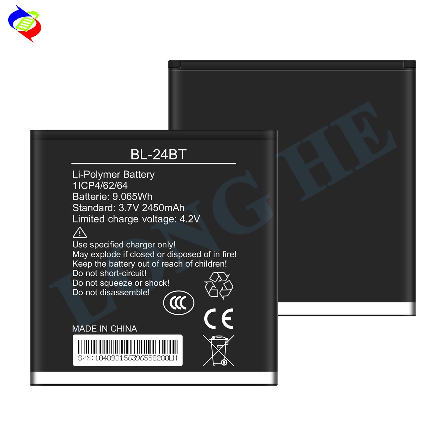 Suitable for Tecno D9 Brand New Durable 2450mAh Phone Battery BL-24BT Factory Wholesale Export