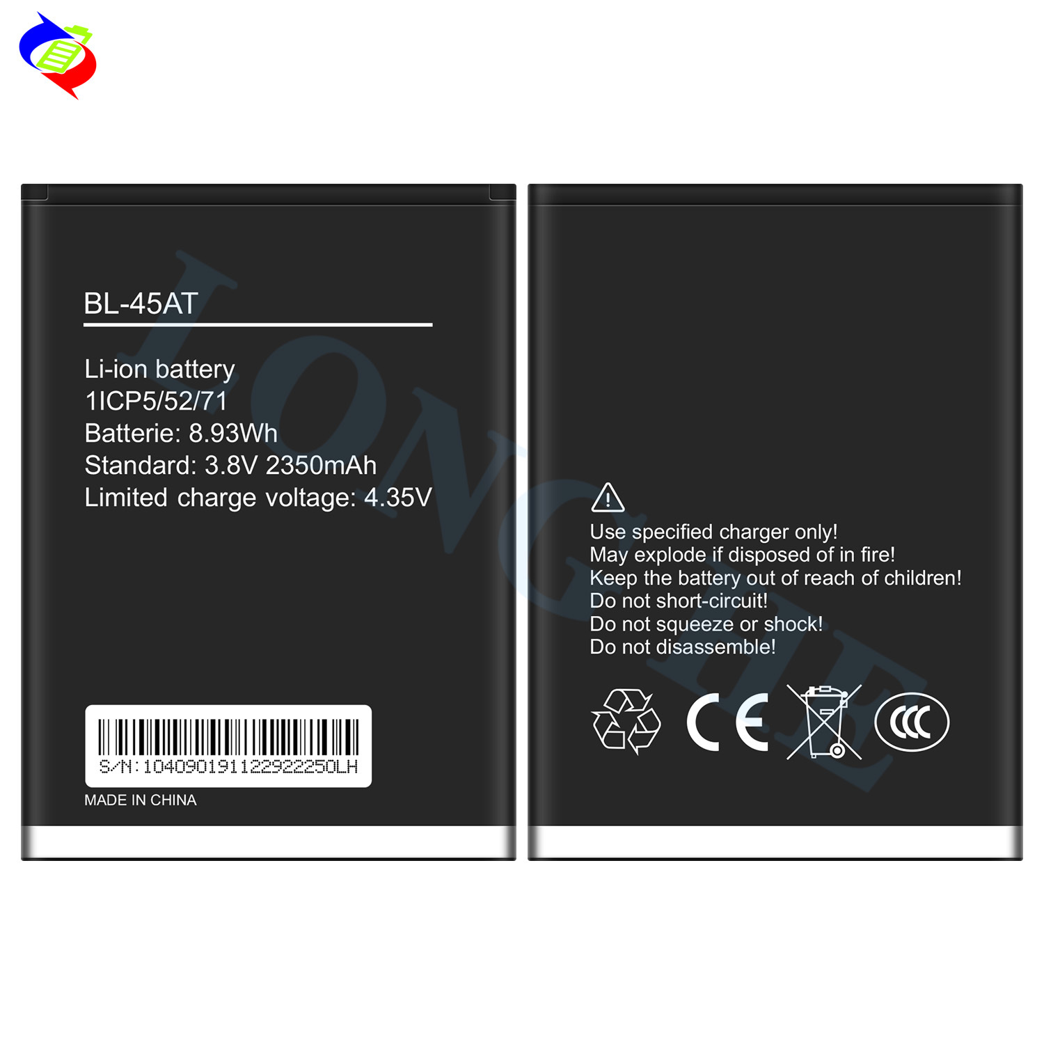 Suitable for Tecno L6 Long Battery Life 2350mAh Mobile Phone Battery BL-45AT