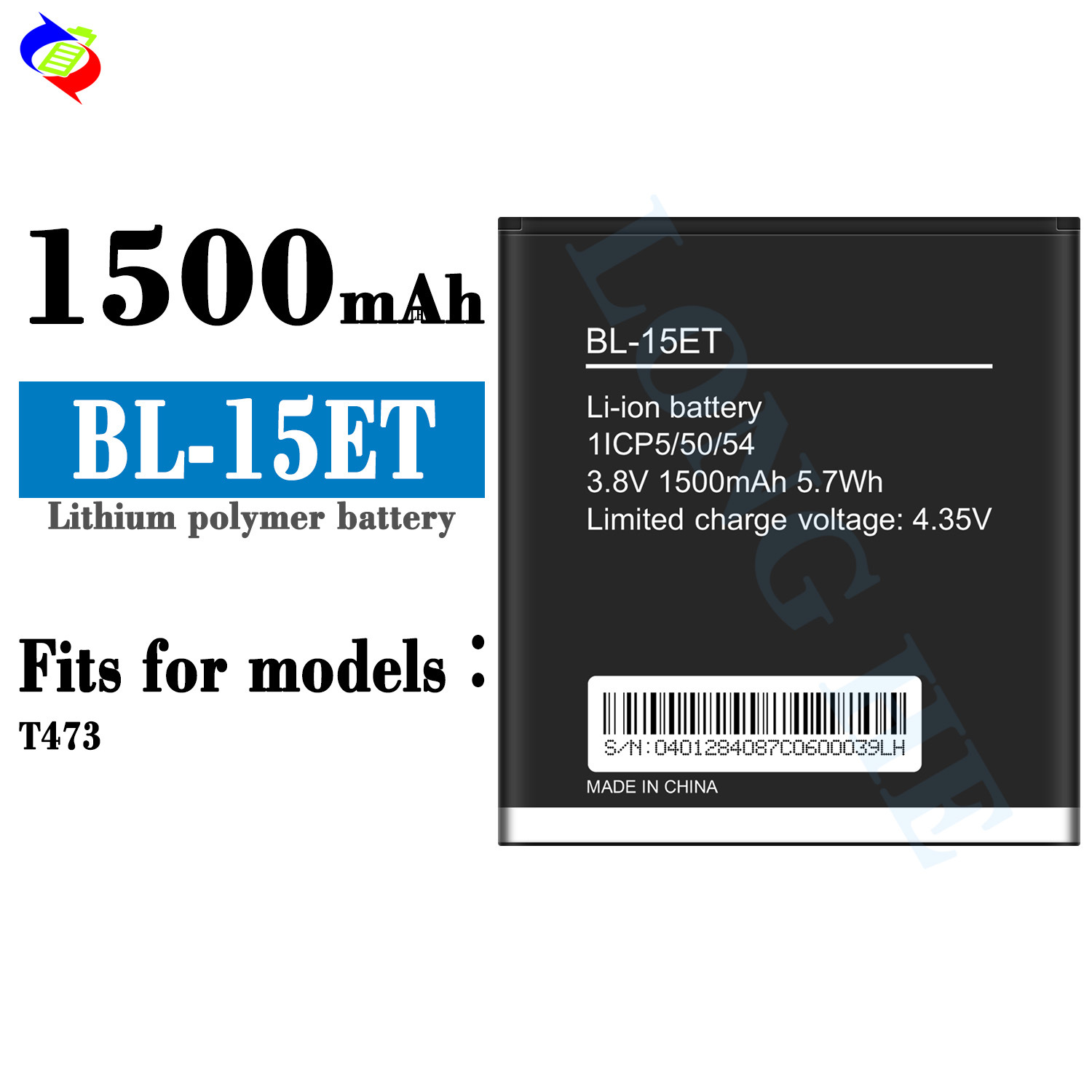 Suitable for Tecno T473 Long Battery Life BL-15ET Mobile Phone Battery 1500mAh