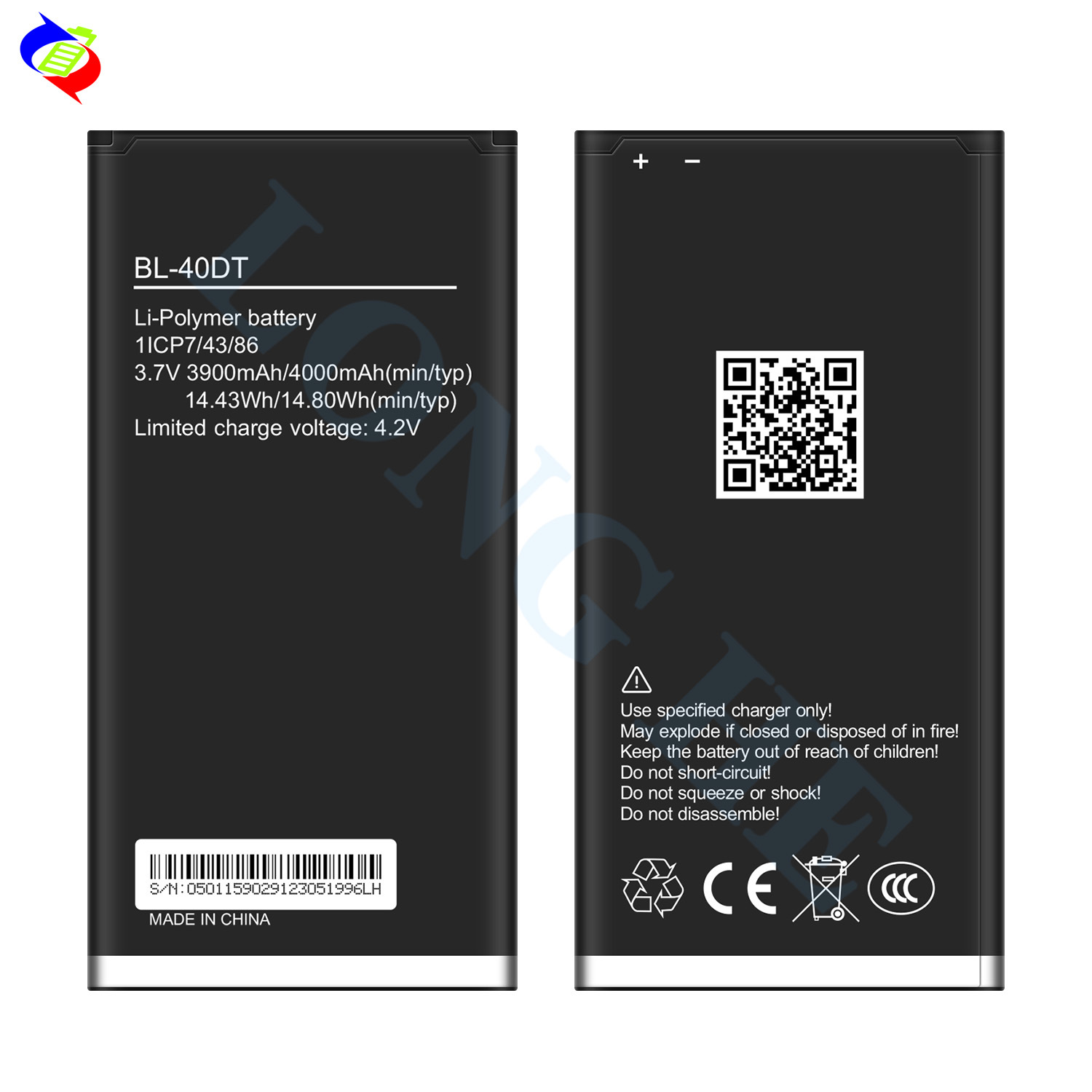 Suitable for Tecno T484 External 4000mAh Mobile Phone Battery BL-40DT