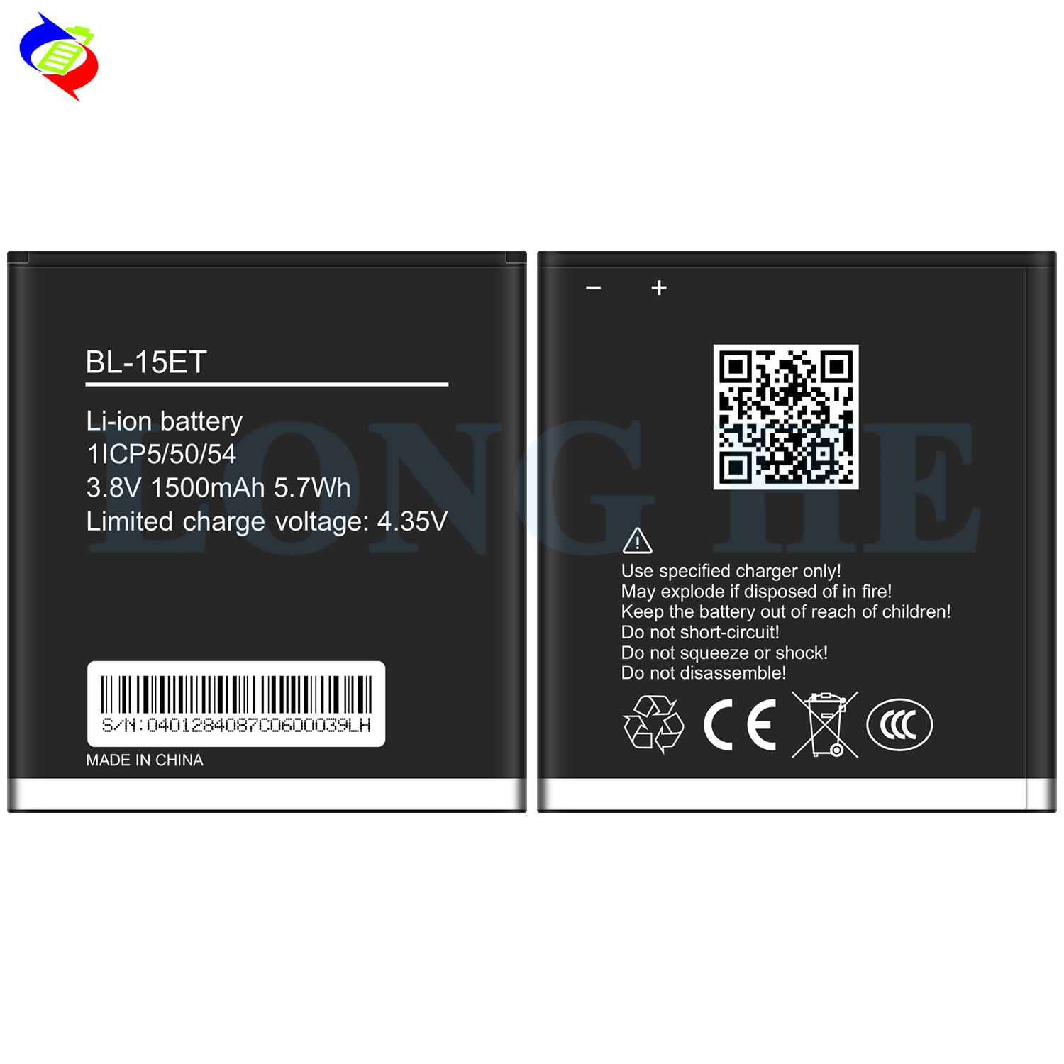 Suitable for Tecno T473 Long Battery Life BL-15ET Mobile Phone Battery 1500mAh