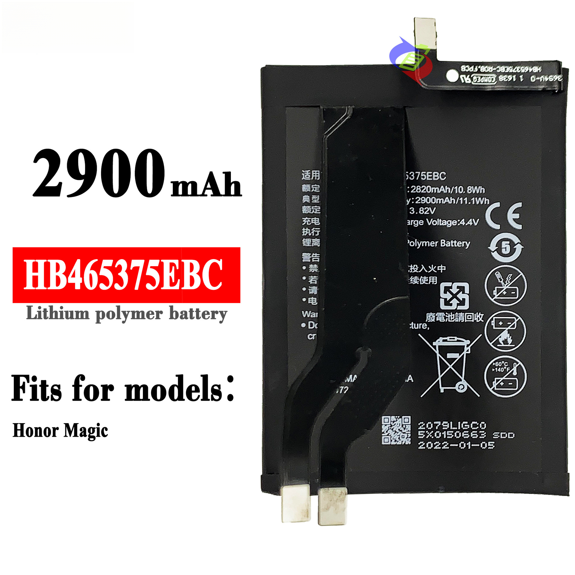 For Huawei Honor Magic Mobile Phone Battery HB465375EBC Built-in Battery