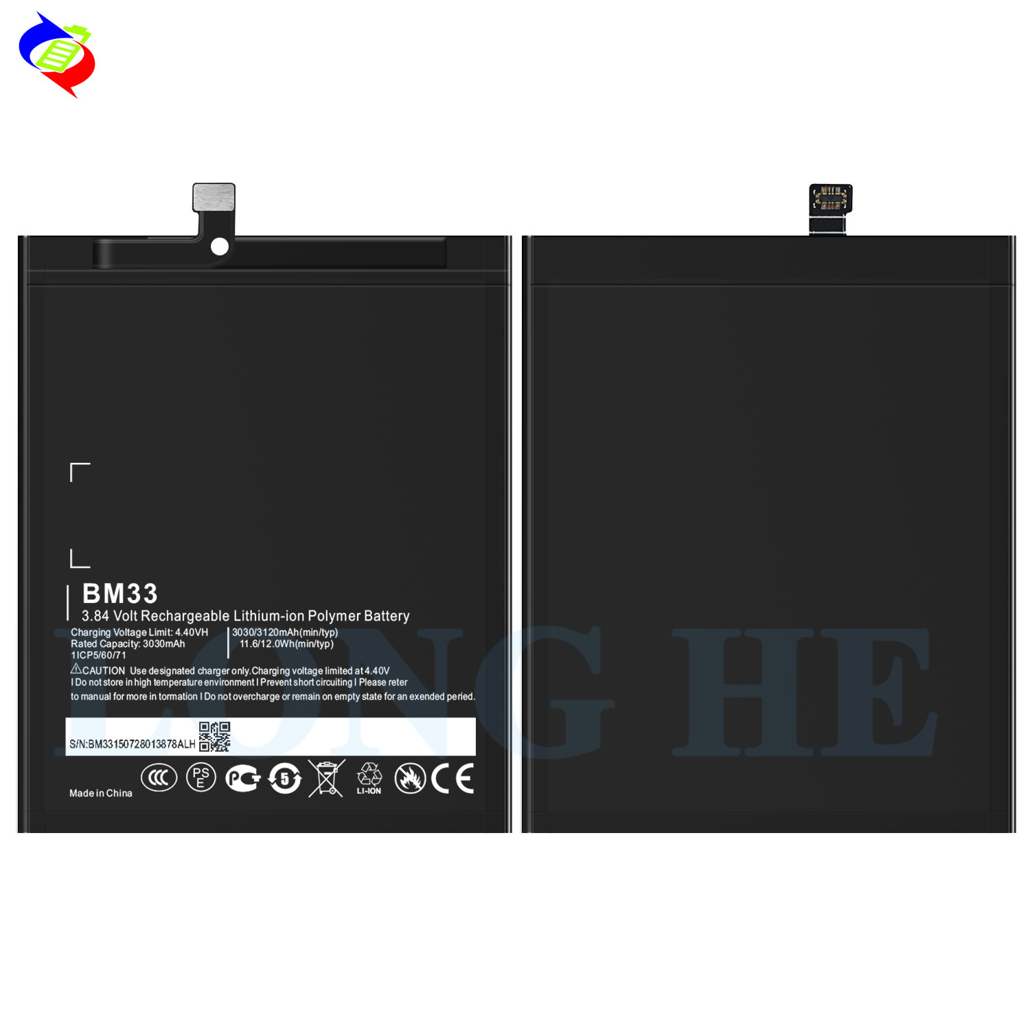 Suitable for Xiaomi Mi4i Phone Battery BM33 Large Capacity Built-in Circuit Board 3120mAh