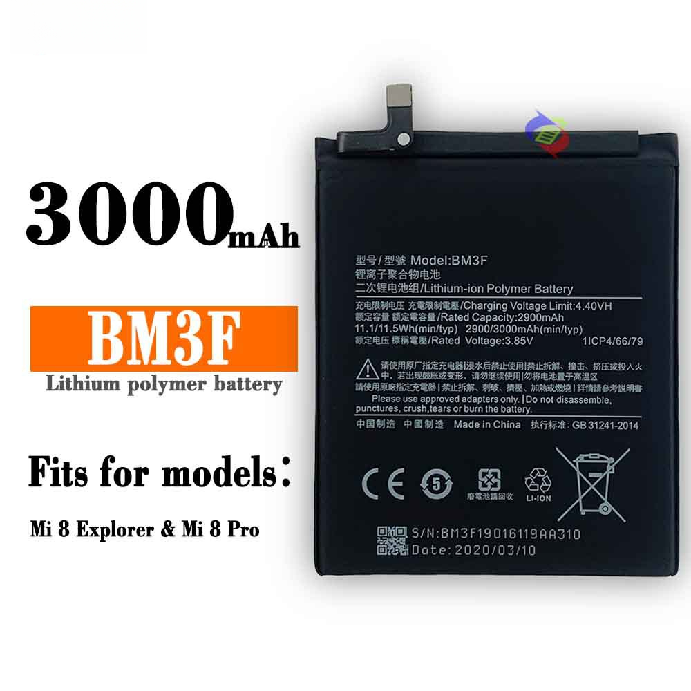 Suitable for Xiaomi 8 Discovery/Fingerprint MI 8 Pro Phone Battery BM3F Built-in Circuit Board 3000mAh