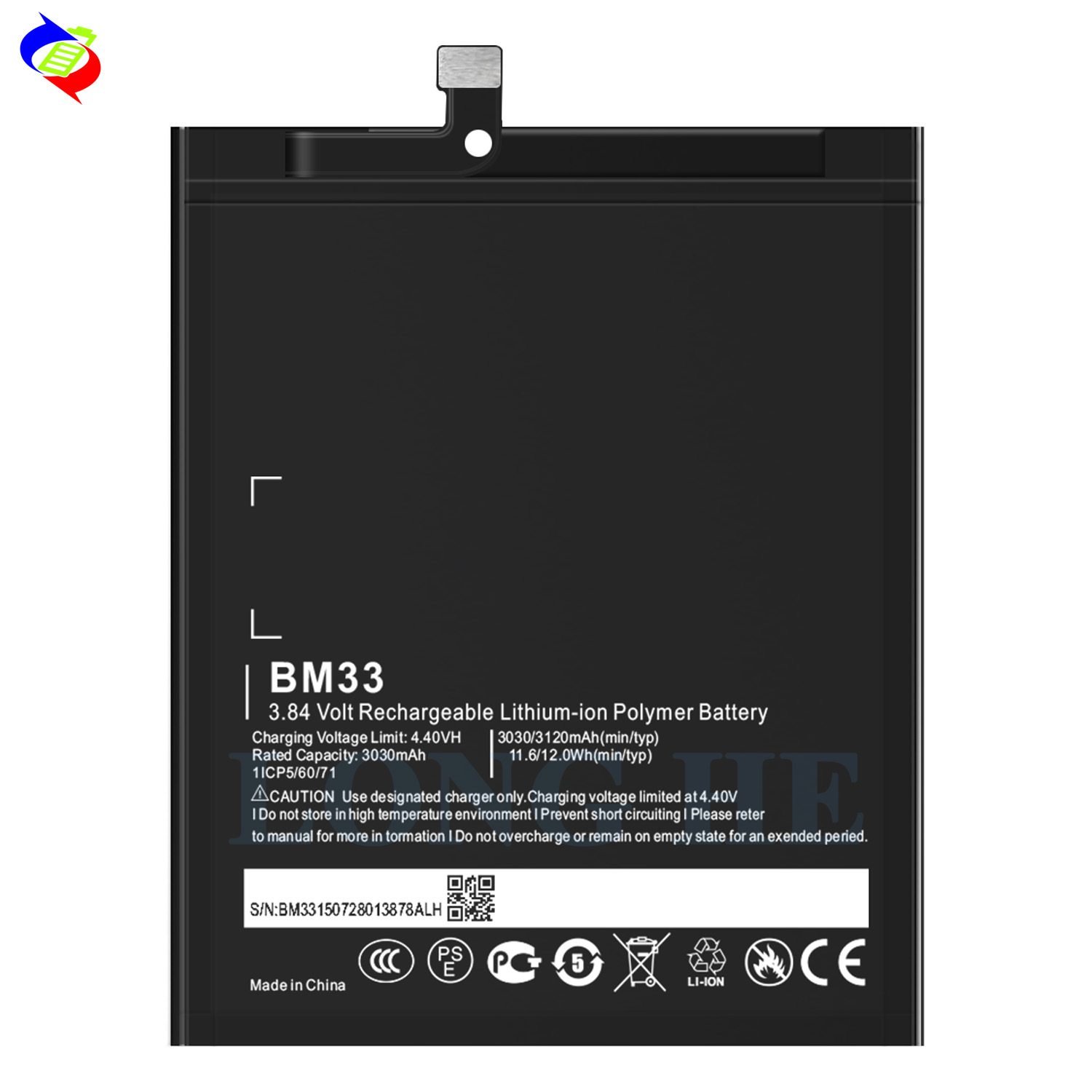 Suitable for Xiaomi Mi4i Phone Battery BM33 Large Capacity Built-in Circuit Board 3120mAh