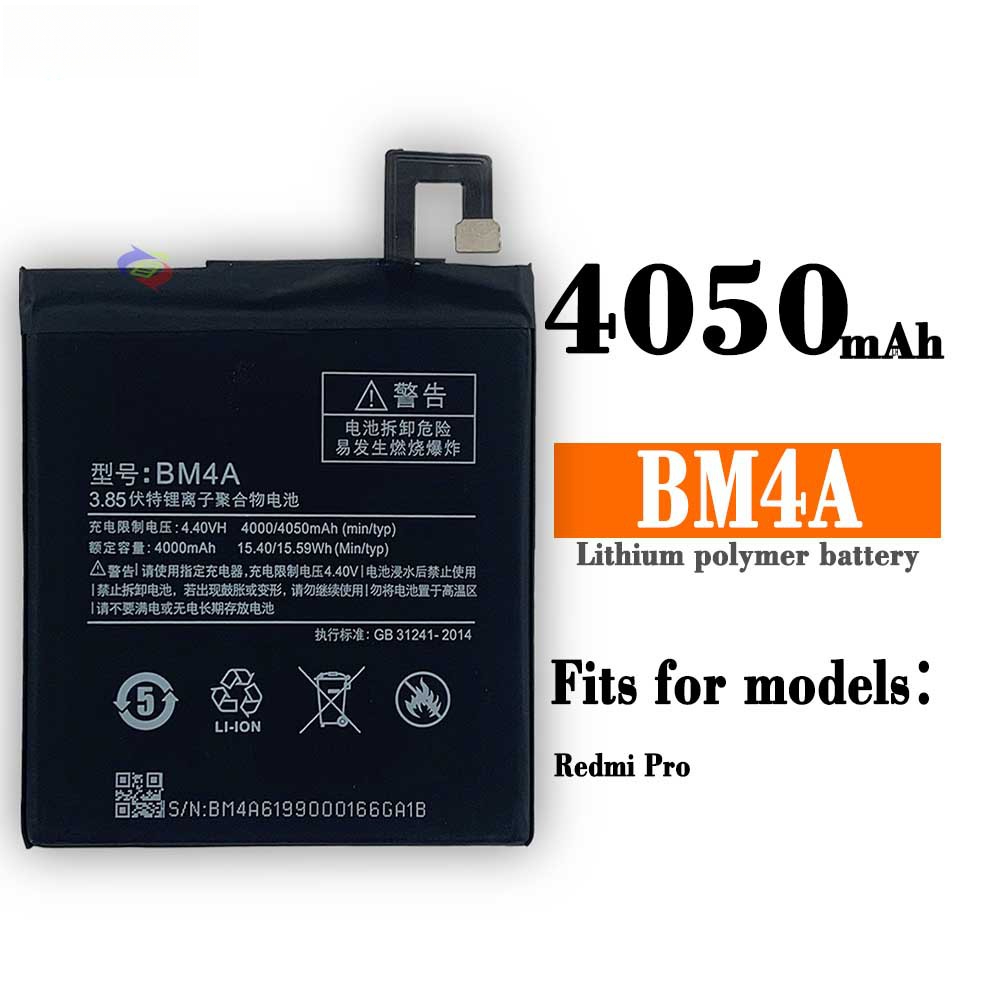 Suitable for Xiaomi Redmi Pro Replacement Phone Battery BM4A Built-in Board 4050mAh