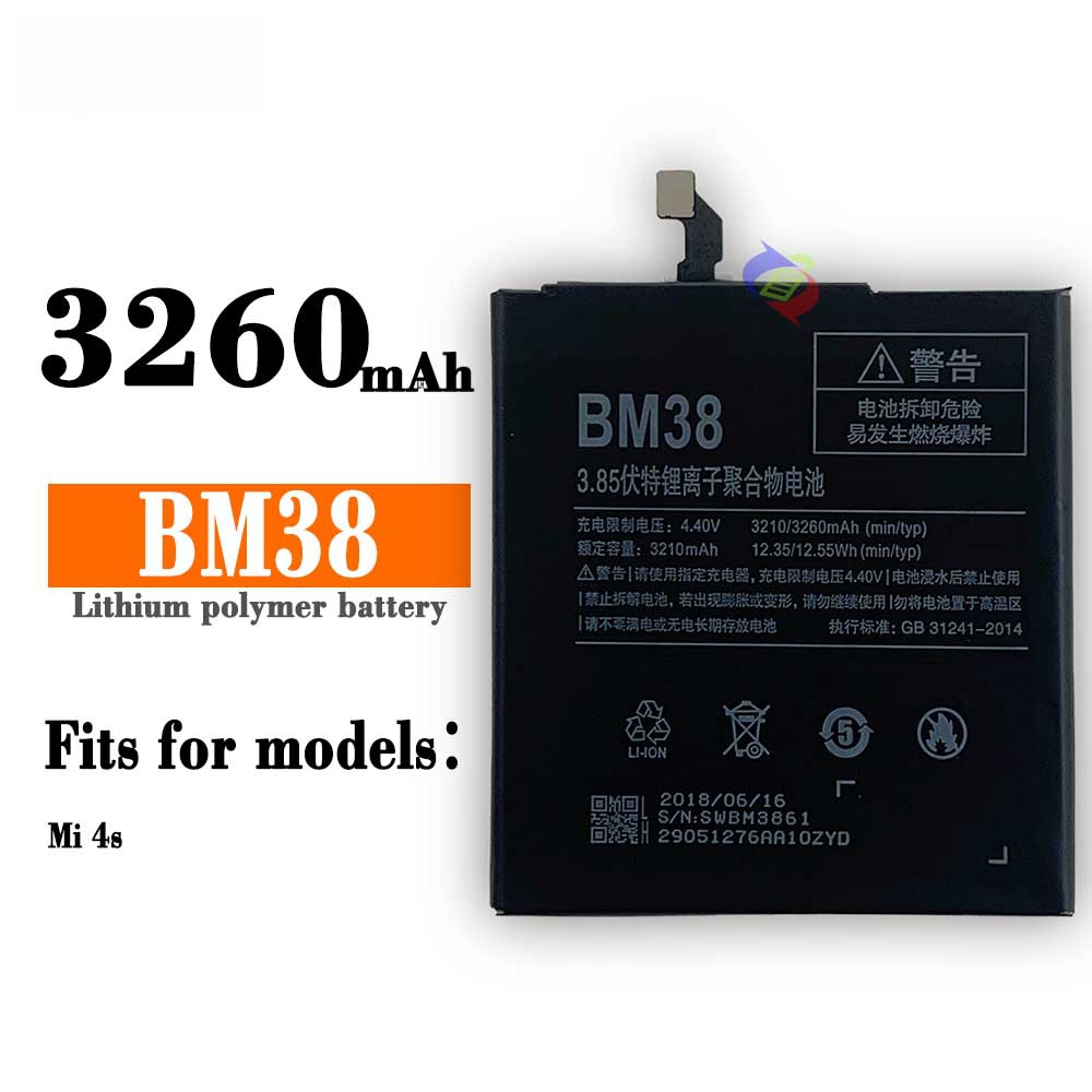 Suitable for MIUI Xiaomi 4S Phone Battery MI 4s Brand New Durable BM38 3260mAh