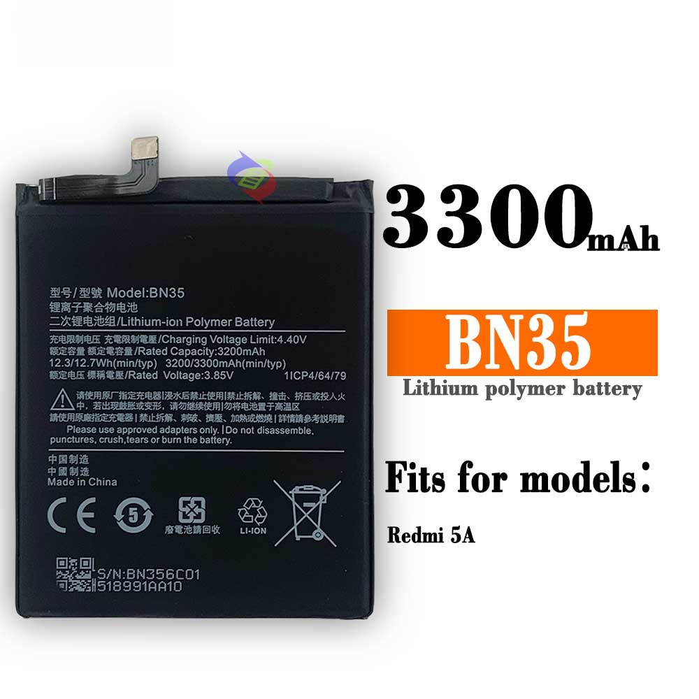 Suitable for Xiaomi Redmi 5 Phone Battery BN35 Built-in Circuit Board 3300mAh
