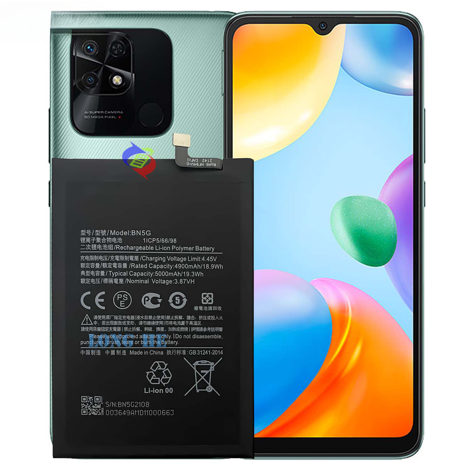 Suitable for Xiaomi 10C Large Capacity Built-in Durable 5000mAh Phone Battery BN5G