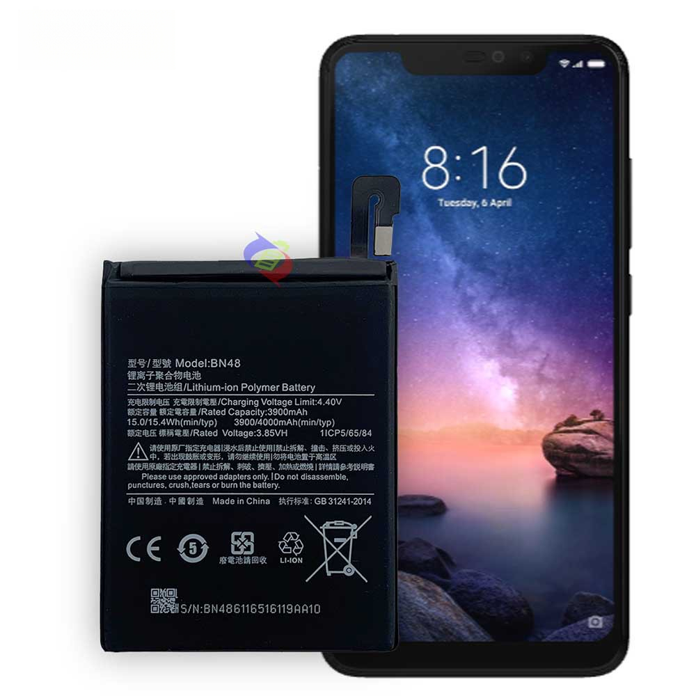 Suitable for Xiaomi Redmi Note 6 Pro Phone Battery BN48 High Capacity Battery