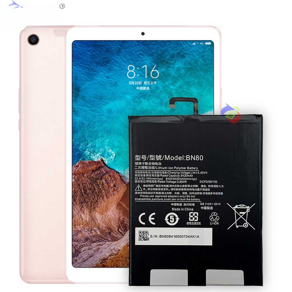 8620mAh Large Capacity Battery for MIUI Xiaomi Pad 4 Plus Brand New Tablet
