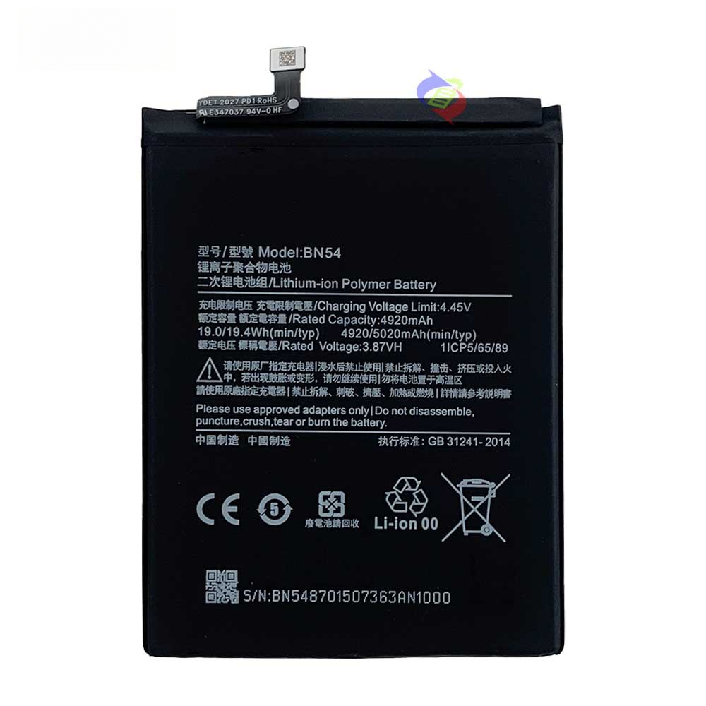 Suitable for Xiaomi Redmi Note 9/9 Prime/10X 4G/Poco M2 Phone Battery BN54