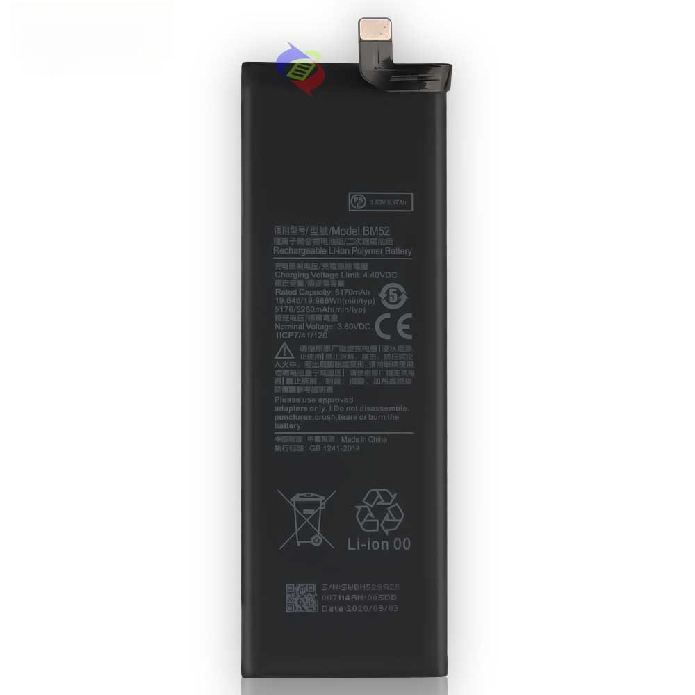Suitable for Xiaomi CC9 PRO/Note 10/Note 10 lite/Note 10 Pro phone battery BM52