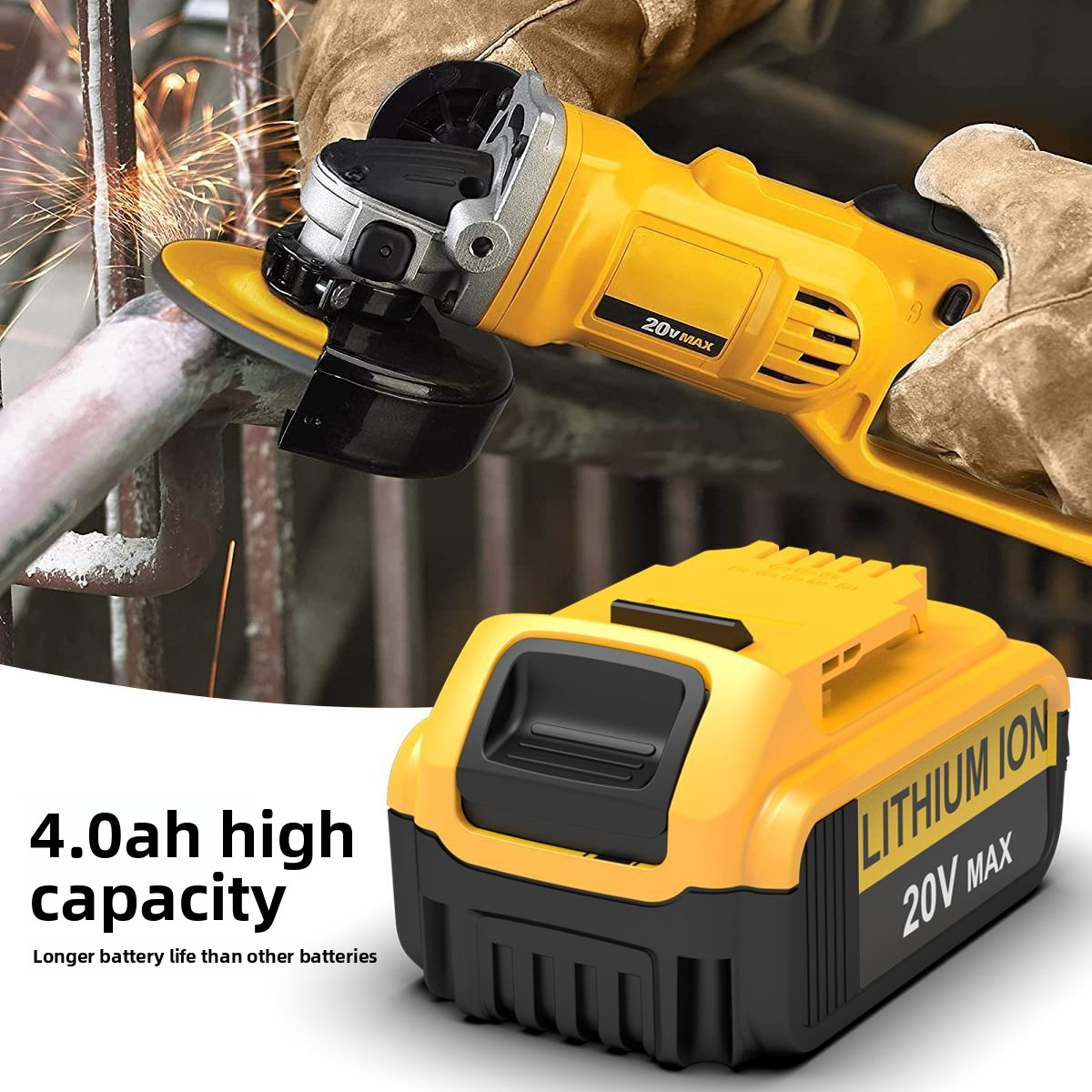 20V DCB200 DCB180 Electric Drill Power Tool Accessories Lithium Battery Backup Power Supply Suitable for Dew Dewei
