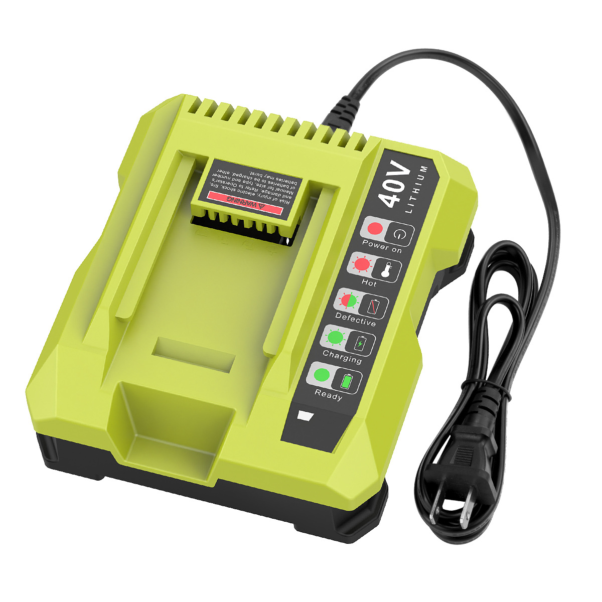 Replacement Ryobi Li-ion Battery Charger PO401 Compatible with 36-40V Tools Lawn Mower Battery Charger