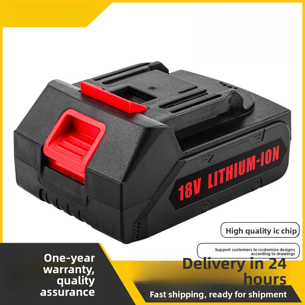 18V/21V Electric Wrench Battery Pack Brushless Impact Drill Rechargeable Battery Set Power Tool Accessories