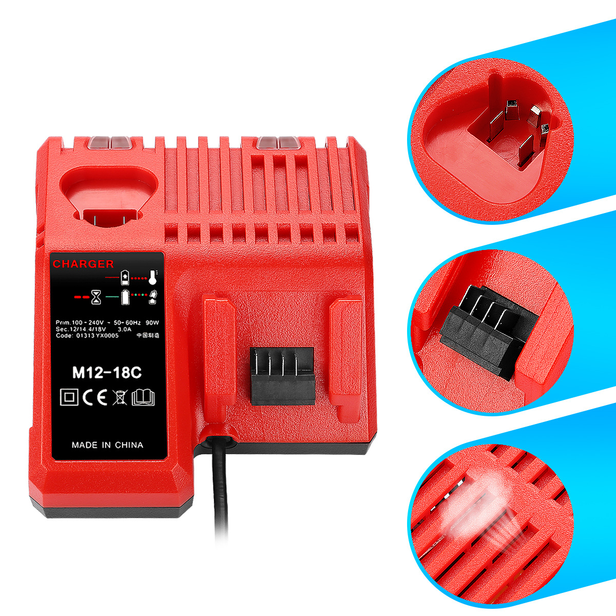 Suitable for the brand new Milwaukee M18 48-59-1812 Battery Charger Milwaukee Power Tools