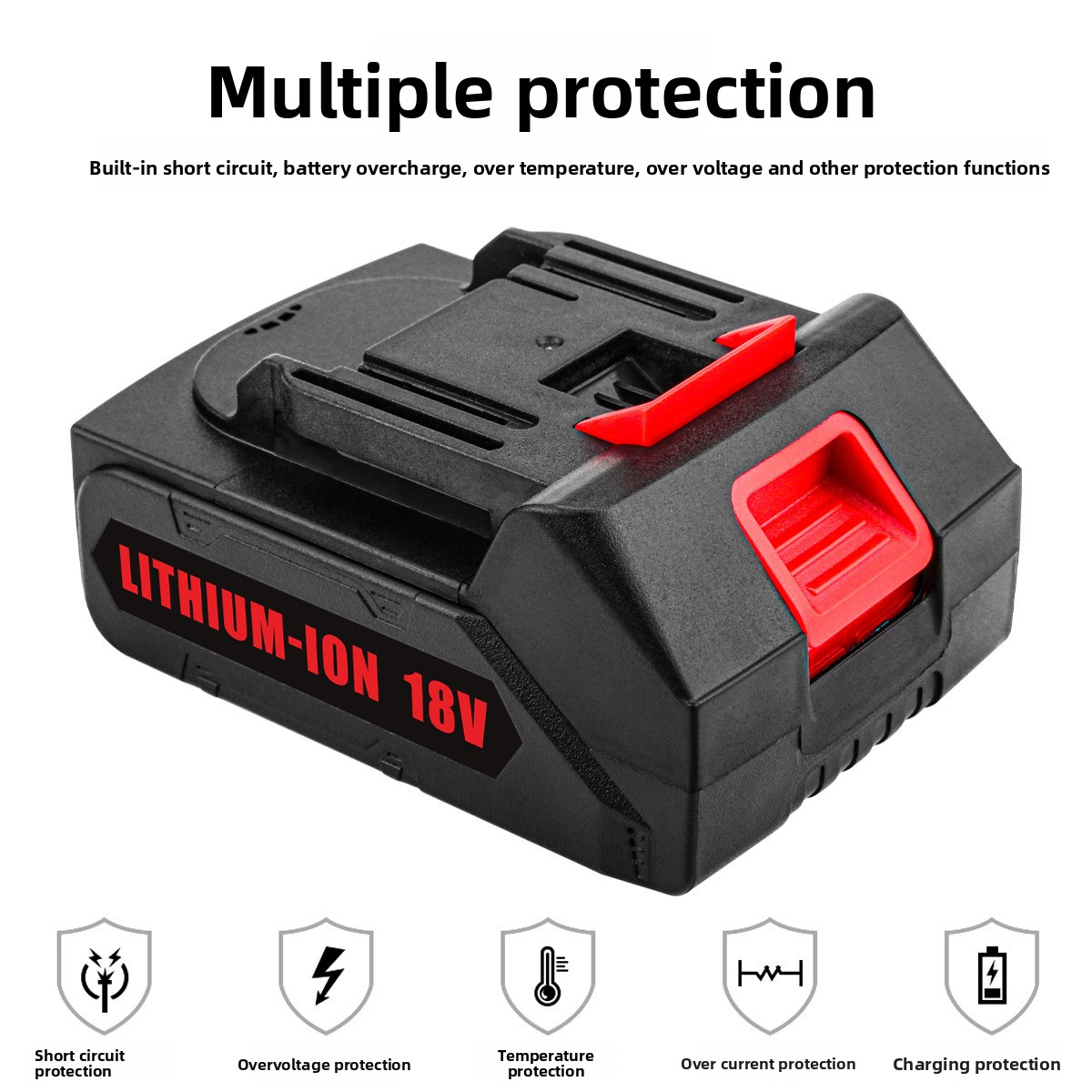 18V/21V Electric Wrench Battery Pack Brushless Impact Drill Rechargeable Battery Set Power Tool Accessories
