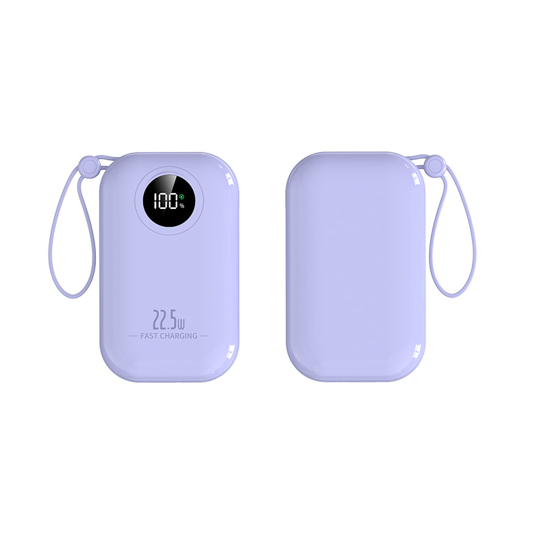 20000mAh Ultra Large Capacity Power Bank with Built-in Cable 22.5W Fast Charging Portable Charger