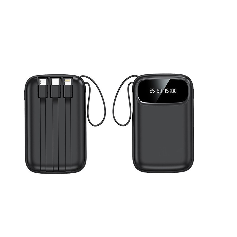 3C Certified Super Fast Charging Power Bank New Model 20000mAh Ultra Large Capacity with Cable High Power Mobile Power Supply