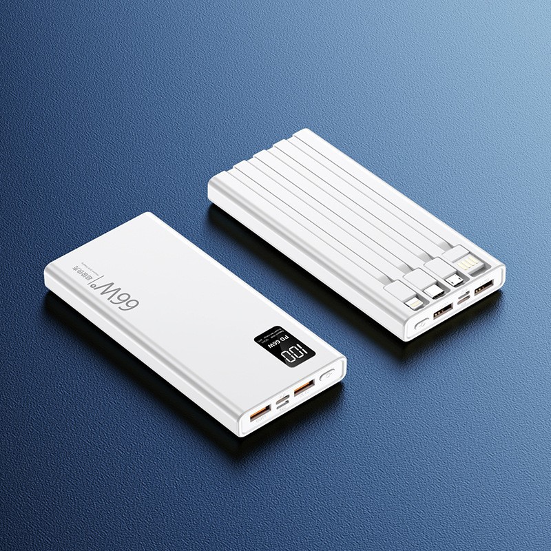 66W comes with a fast-charging cable, 20000mAh ultra-large capacity power bank