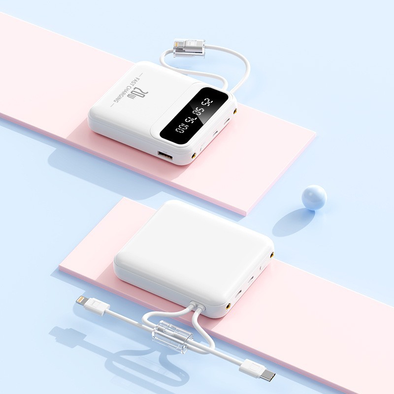 Built-in Cable Power Bank 3C Certification 20000mAh Ultra Large Capacity Portable Mobile Power Supply