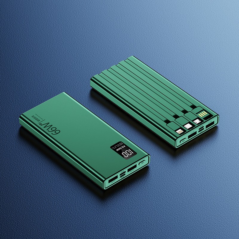 66W comes with a fast-charging cable, 20000mAh ultra-large capacity power bank