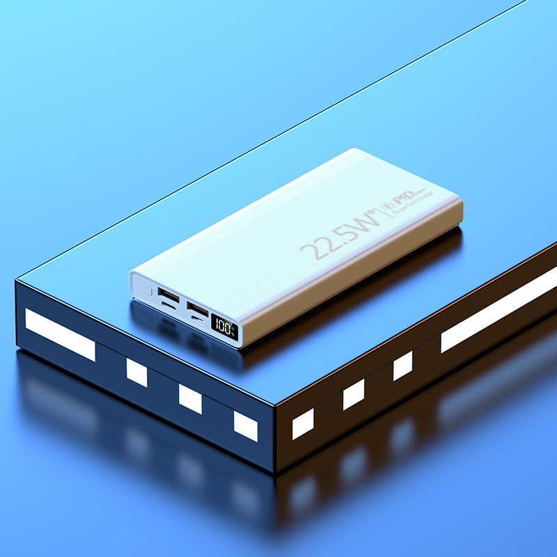 3C Certified Built-in Cable 20000mAh Fast Charging Power Bank Ultra Large Capacity 22.5W Portable Mobile Power Supply