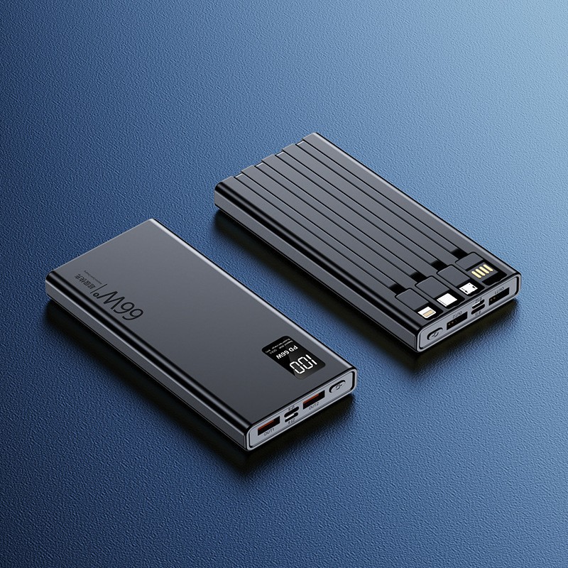 66W comes with a fast-charging cable, 20000mAh ultra-large capacity power bank